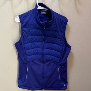 Bright blue/purple aasics vest size L